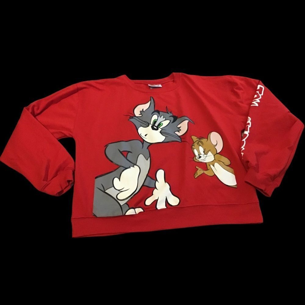 TOM AND JERRY SWEATER RED XL